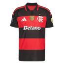 Camisa Flamengo Home 26/27 Betano Com Patchs - Jogador Adidas Masculina - Rubro - negra