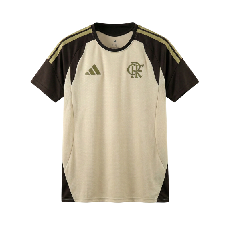 Camisa Flamengo 26/27 Treino - Torcedor Adidas Masculina - Bege