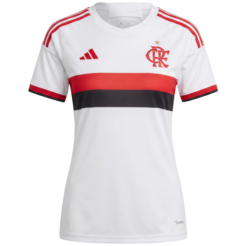 Camisa Flamengo Home 26/27 - Torcedor Adidas Feminina - Branca