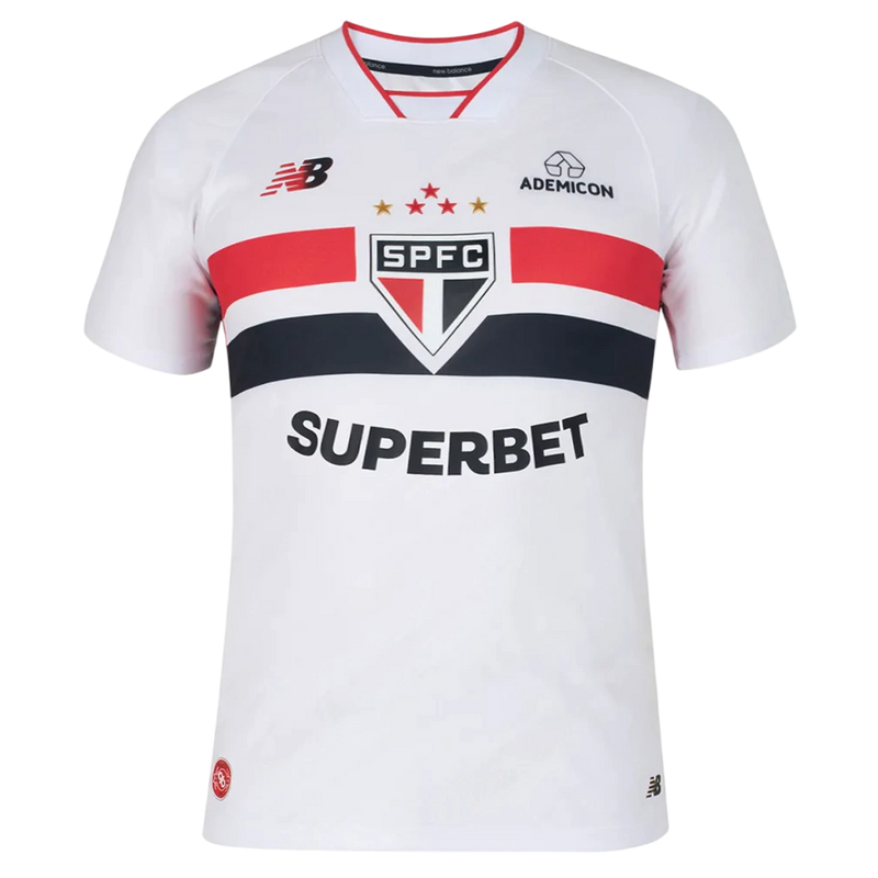Camisa São Paulo Home 26/27 - Jogador New Balance Masculina - Branca