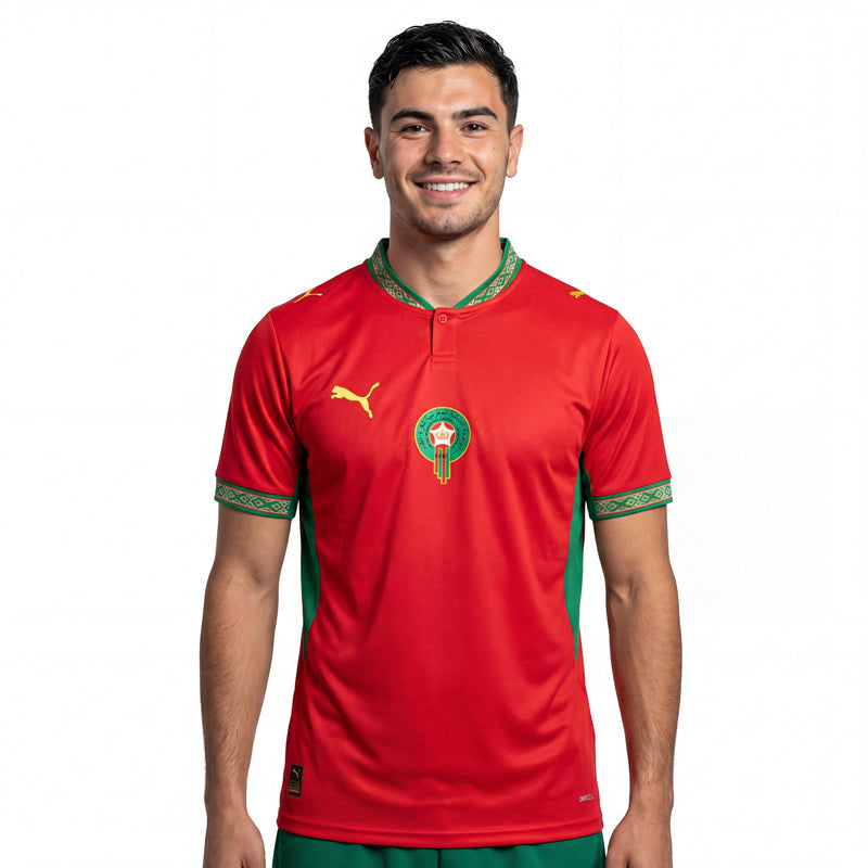 Camisa Marrocos Home Versão Jogador Copa do Mundo 2026