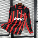 Camisa Milan Home 06/07 Manga Longa Retrô