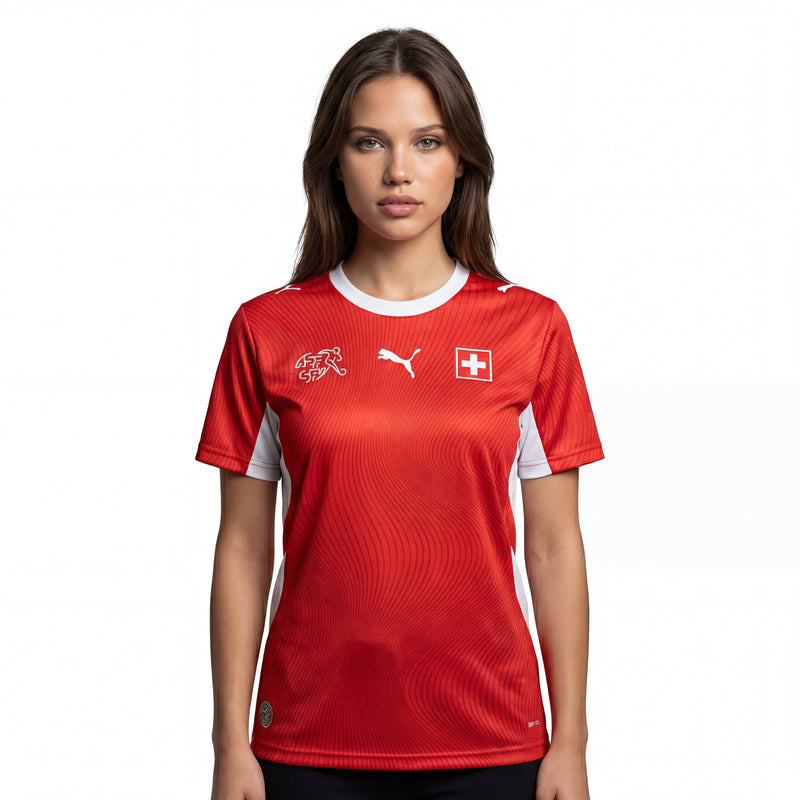 Camisa Suíça Feminina Home Copa do Mundo 2026