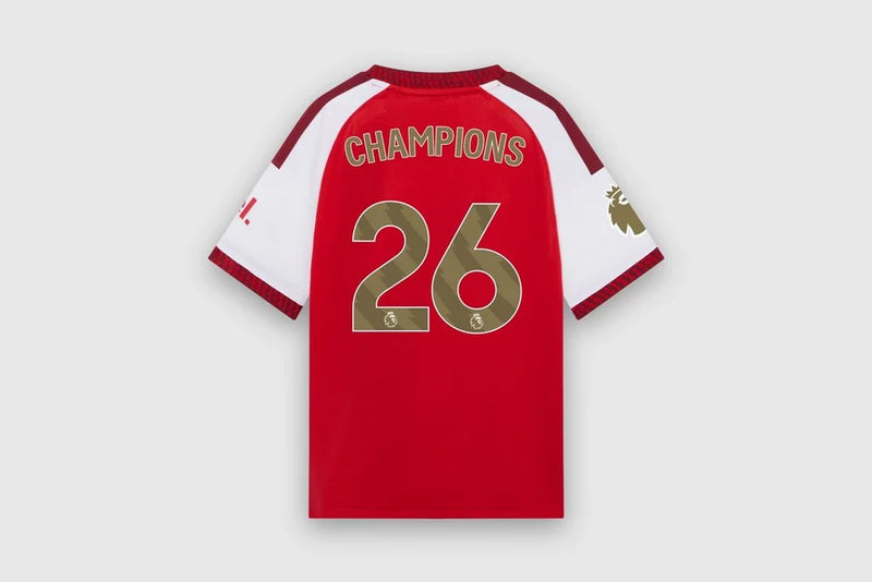 Kit Infantil Arsenal Home 26/27 Premier League Champions