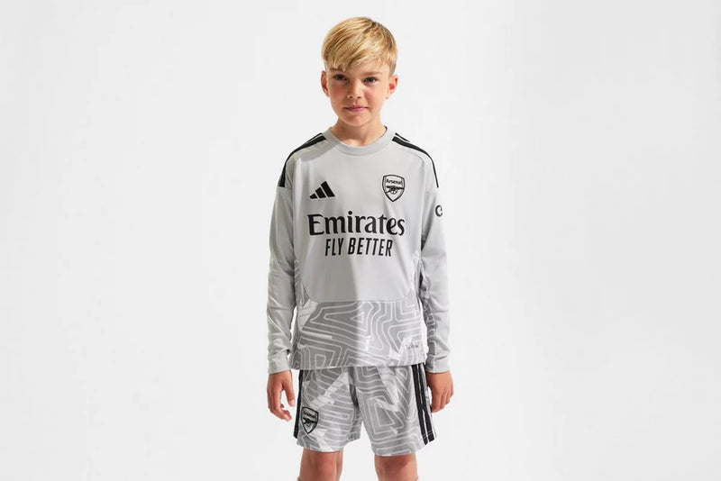 Kit Infantil Arsenal Goleiro Home Manga Longa 26/27