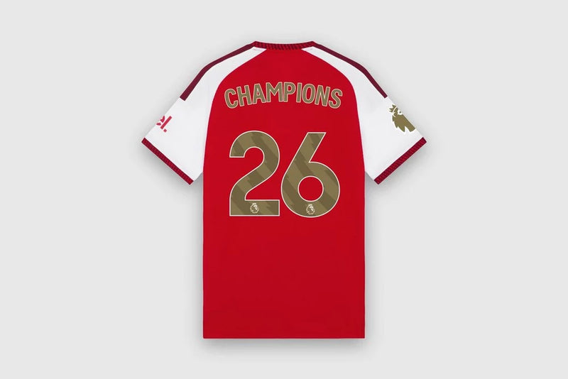 Camisa Arsenal Home Versão Jogador 26/27 Premier League Champions