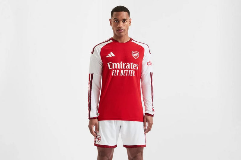 Camisa Arsenal Manga Longa Versão Jogador Home 26/27