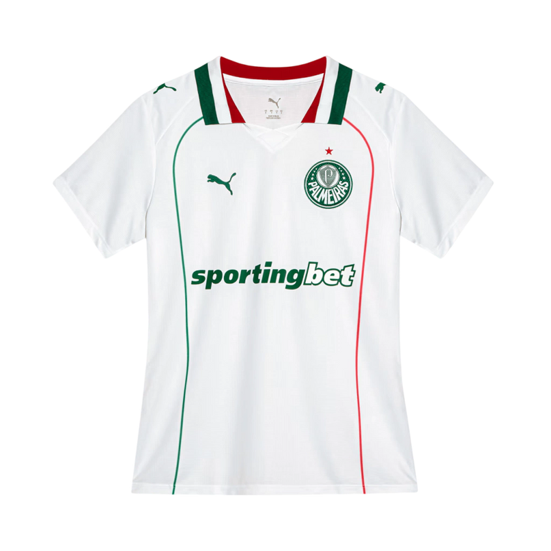 Camisa Palmeiras Away 26/27 - Torcedor Puma Feminina - Branca