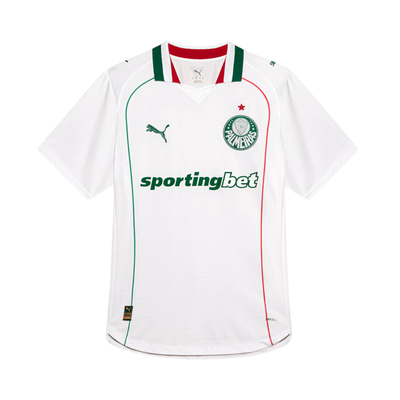 Camisa Palmeiras Away 26/27 - Jogador Puma Masculina - Branca