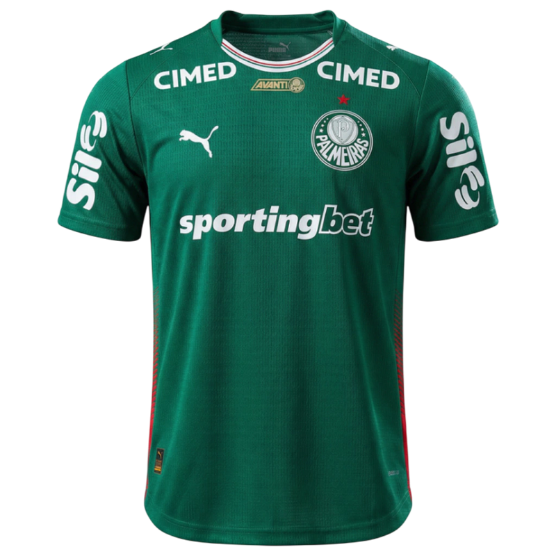 Camisa Palmeiras Home 26/27 Com Patrocínios - Jogador Puma Masculina - Verde