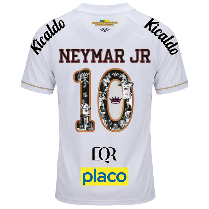 Camisa Santos Home 26/27 Neymar 150 Gols - Torcedor Umbro Masculina - Branca