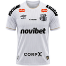 Camisa Santos Home 26/27 Patrocinios - Torcedor Umbro Masculina - Branca