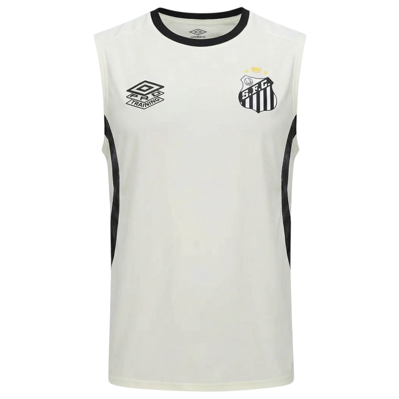 Camisa Santos 26/27 Pro Training Regata - Torcedor Umbro Masculina - Branca
