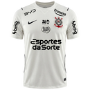 Camisa Corinthians Home 26/27 Patrocinios - Torcedor Nike Masculina - Branca