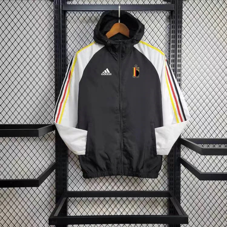 Corta Vento Bélgica 24/25 - Preto e Branco