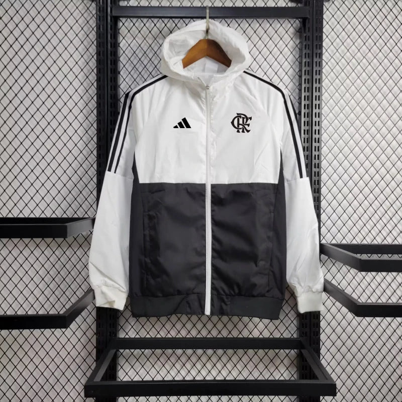 Corta Vento Flamengo 24/25 - Branco e Preto