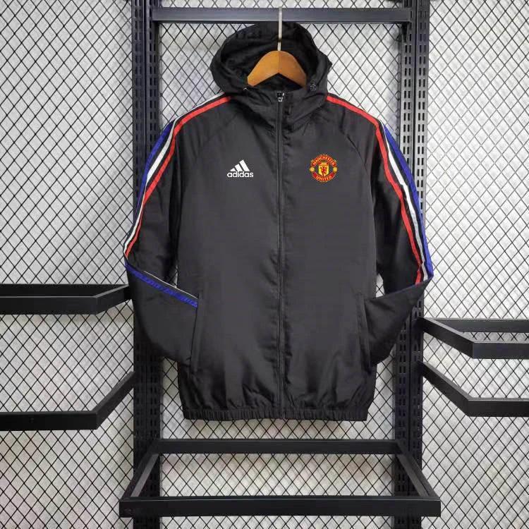 Corta Vento Manchester United 24/25 - Preto e Vermelho