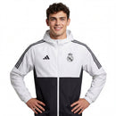 Corta Vento Real Madrid 24/25 - Preto Branco