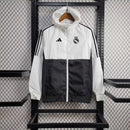 Corta Vento Real Madrid 24/25 - Preto Branco